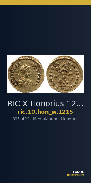 RIC X Honorius 1215 — CANOA