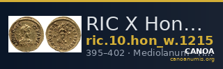 RIC X Honorius 1215 — CANOA