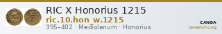 RIC X Honorius 1215 — CANOA