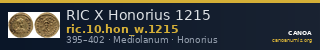 RIC X Honorius 1215 — CANOA