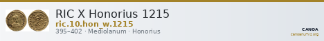 RIC X Honorius 1215 — CANOA