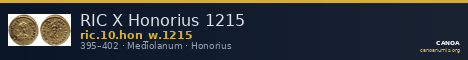 RIC X Honorius 1215 — CANOA