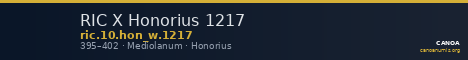 RIC X Honorius 1217 — CANOA