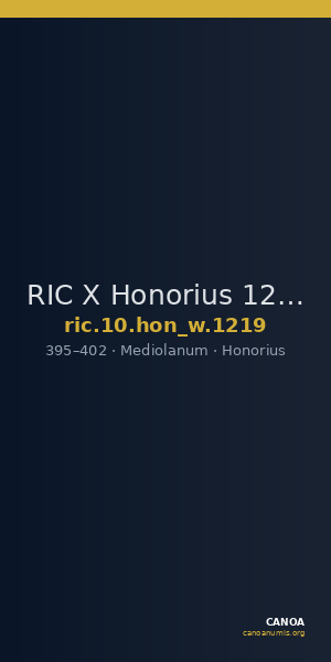 RIC X Honorius 1219 — CANOA