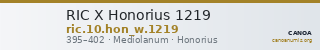RIC X Honorius 1219 — CANOA