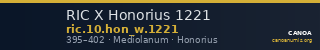 RIC X Honorius 1221 — CANOA