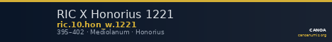 RIC X Honorius 1221 — CANOA