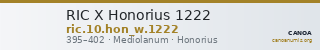 RIC X Honorius 1222 — CANOA