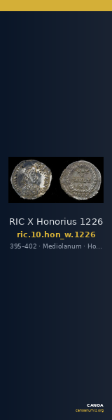 RIC X Honorius 1226 — CANOA