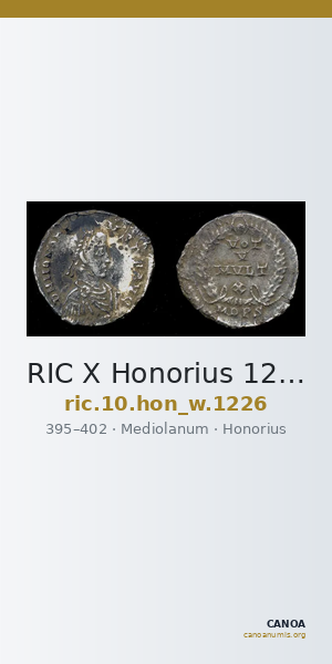 RIC X Honorius 1226 — CANOA