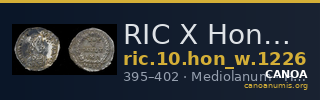 RIC X Honorius 1226 — CANOA