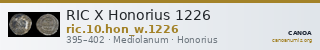RIC X Honorius 1226 — CANOA