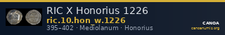 RIC X Honorius 1226 — CANOA