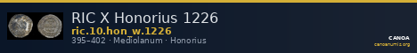 RIC X Honorius 1226 — CANOA