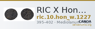 RIC X Honorius 1227 — CANOA