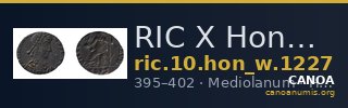 RIC X Honorius 1227 — CANOA