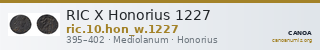RIC X Honorius 1227 — CANOA