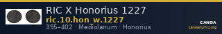 RIC X Honorius 1227 — CANOA