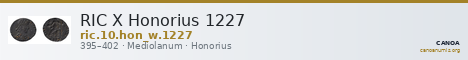 RIC X Honorius 1227 — CANOA