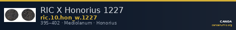 RIC X Honorius 1227 — CANOA