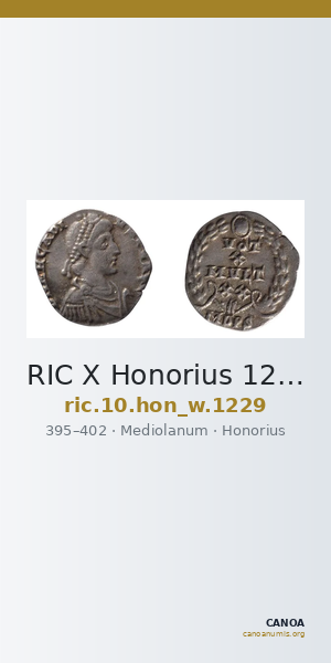 RIC X Honorius 1229 — CANOA
