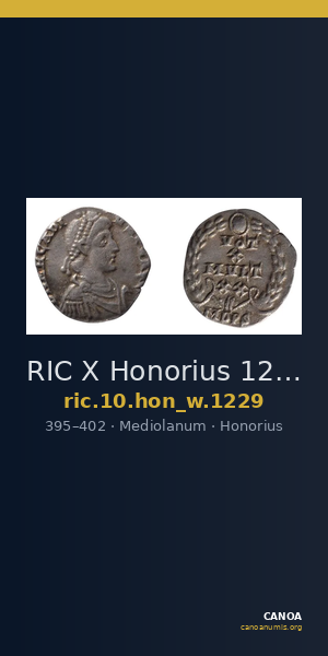 RIC X Honorius 1229 — CANOA
