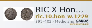 RIC X Honorius 1229 — CANOA