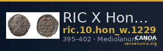 RIC X Honorius 1229 — CANOA