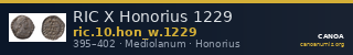 RIC X Honorius 1229 — CANOA
