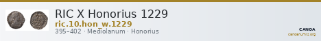 RIC X Honorius 1229 — CANOA