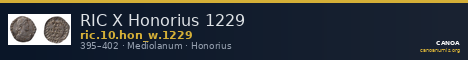 RIC X Honorius 1229 — CANOA