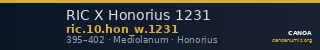 RIC X Honorius 1231 — CANOA