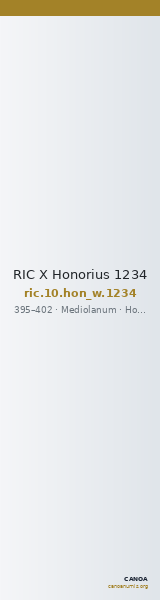 RIC X Honorius 1234 — CANOA