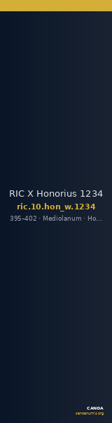 RIC X Honorius 1234 — CANOA
