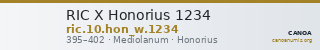 RIC X Honorius 1234 — CANOA