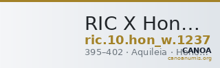 RIC X Honorius 1237 — CANOA