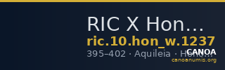 RIC X Honorius 1237 — CANOA