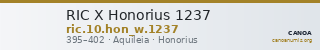 RIC X Honorius 1237 — CANOA