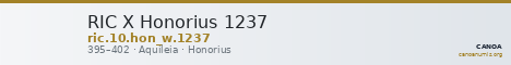 RIC X Honorius 1237 — CANOA