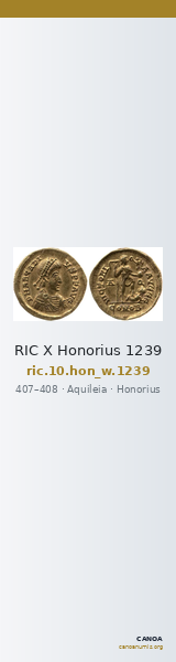 RIC X Honorius 1239 — CANOA