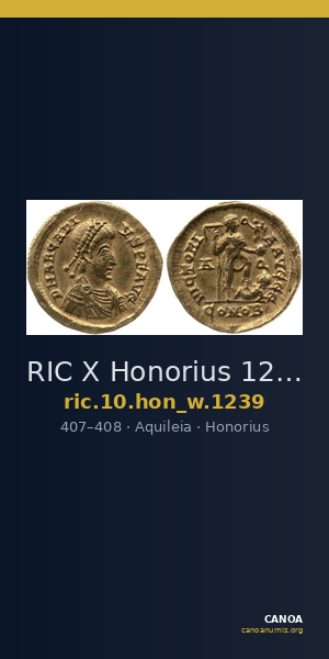 RIC X Honorius 1239 — CANOA