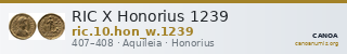 RIC X Honorius 1239 — CANOA