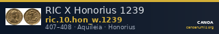 RIC X Honorius 1239 — CANOA