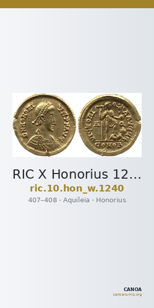RIC X Honorius 1240 — CANOA