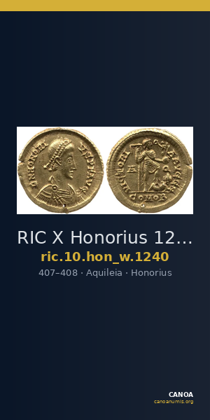 RIC X Honorius 1240 — CANOA
