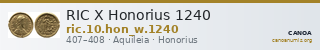 RIC X Honorius 1240 — CANOA