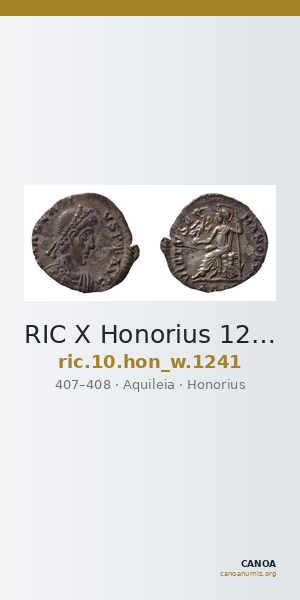 RIC X Honorius 1241 — CANOA