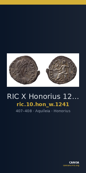 RIC X Honorius 1241 — CANOA
