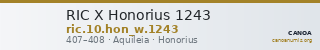 RIC X Honorius 1243 — CANOA