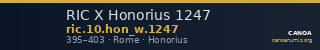 RIC X Honorius 1247 — CANOA